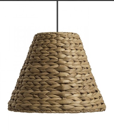 Pantalla cónica Lámpara Colgante Jam de Fibra Natural Ø34cm