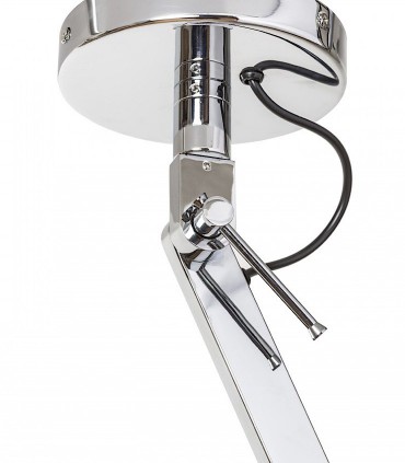 Articulación Lámpara MADISON Desplazable Brazo Articulado Cromo con Pantalla Ø39cm