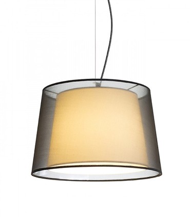 Lámpara Suspensión doble pantalla ESPLANADE Ø43cm