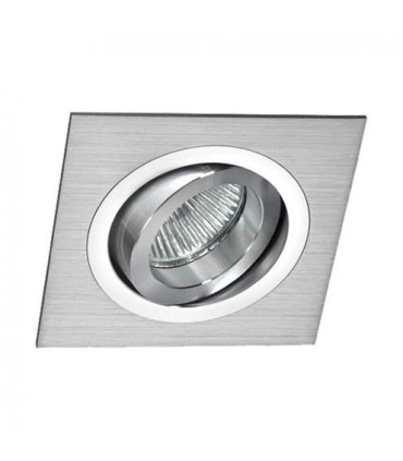 Foco empotrable GU10 BASIC cuadrado aluminio C0002 - Mantra - 92x92 mm