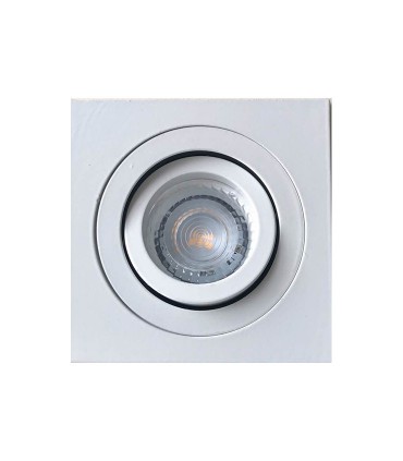 Empotrable GU10 BASIC 92 cuadrado blanco C0004 - Mantra