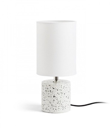 Lámpara de Mesa Base Terrazo y Pantalla CAMINO  Ø15cm