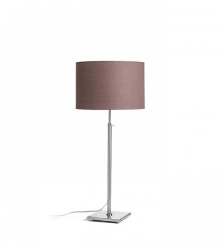Lámpara de mesa regulable en altura EDIKA níquel mate Ø30