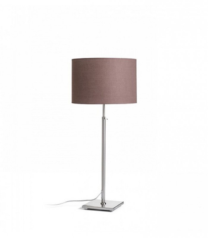 Lámpara de mesa regulable en altura EDIKA níquel mate Ø30