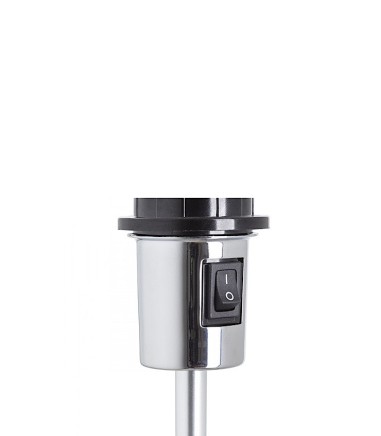 Interruptor Lámpara de mesa trípode regulable en altura GARDETTE Aluminio Ø30