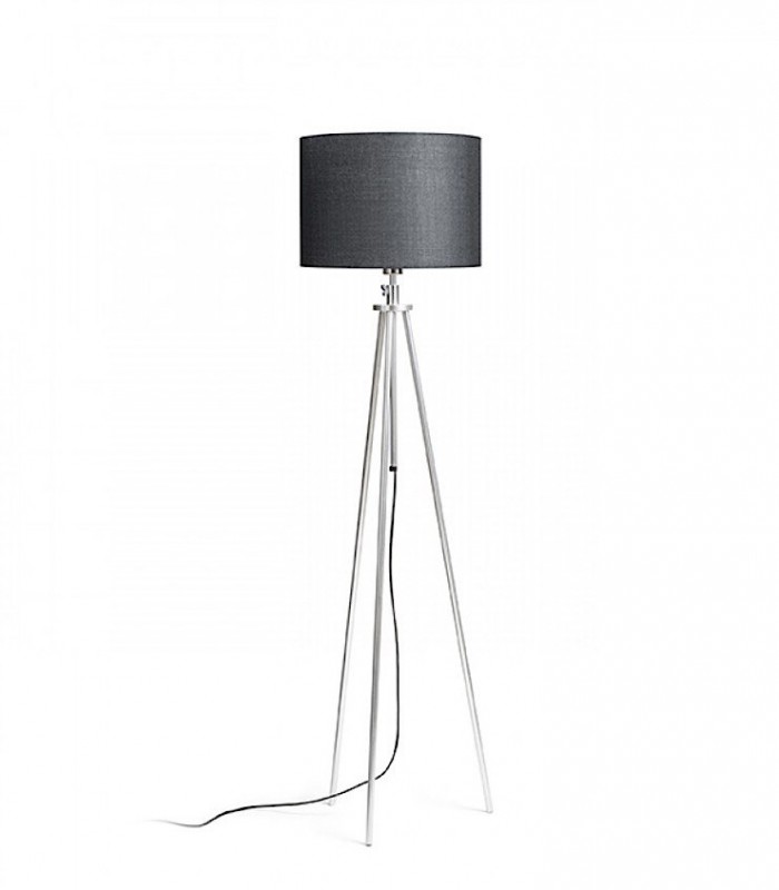 Lámpara de pie trípode regulable en altura GARDETTE Aluminio Ø30 - Rendl