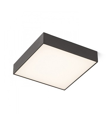 Plafón Led cuadrado LARISA SQ 30 30W 30cm Negro 3000K