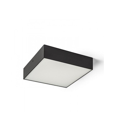 Plafón Led cuadrado LARISA SQ 22 20W 22cm Negro