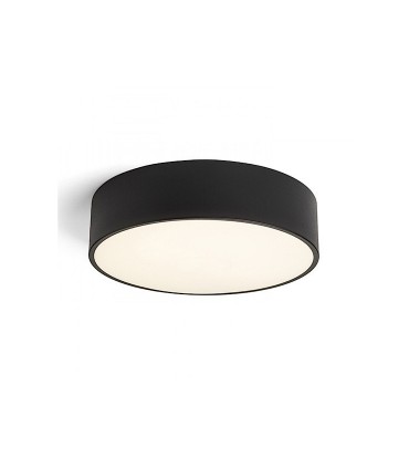 Plafón Led redondo Mezzo 30W 40cm Dimmable Negro
