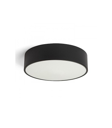 Plafón Led redondo Mezzo 30W 40cm Dimmable Negro