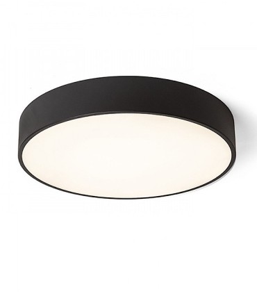 Plafón Led redondo Mezzo 60W 60cm Dimmable Negro