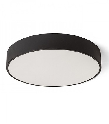 Plafón Led redondo Mezzo 60W 60cm Dimmable Negro