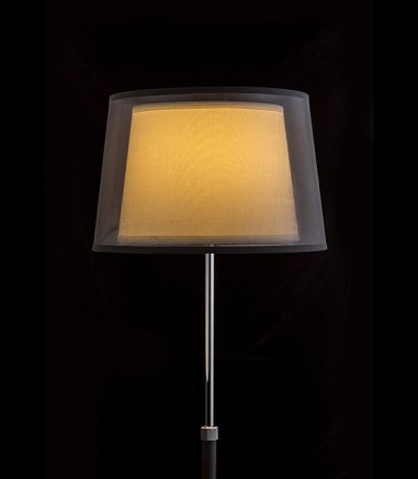 Lámpara Pie telescópica doble pantalla ESPLANADE Ø43cm