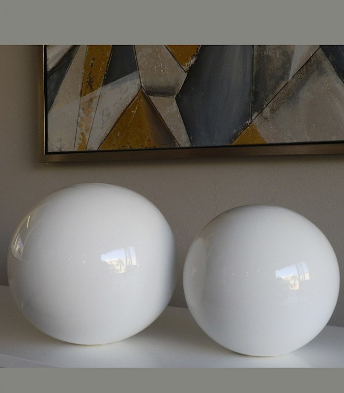 Bola grande cerámica blanco