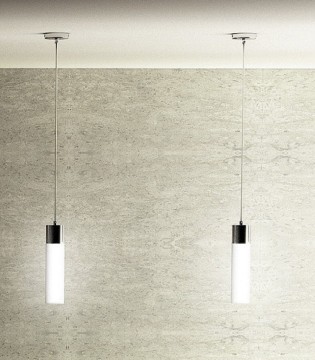 Colgante Tulipa blanca 1 luz EIGHT SUSPENDIDA E27 Ø7cm 2