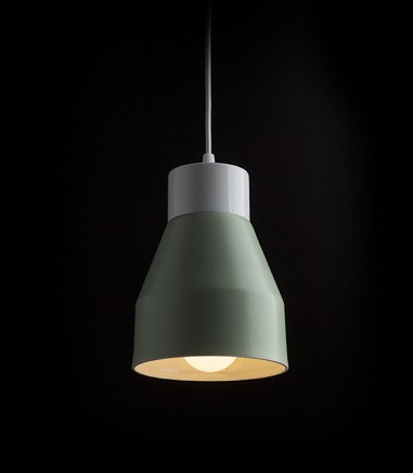 Lámpara Colgante Verde FRUTTI E27 Ø15cm