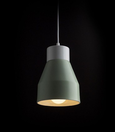 Lámpara Colgante Verde FRUTTI E27 Ø15cm
