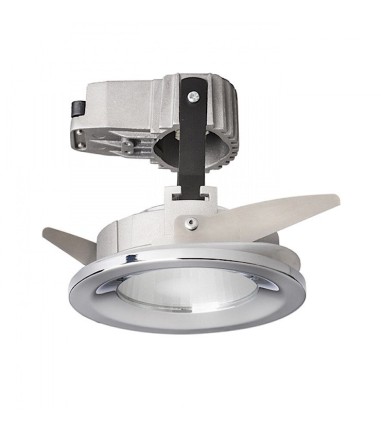 Aro foco empotrable IP44 Redondo VERO GU10 Cromo