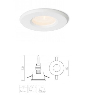 Foco empotrable GU10 IP54 Apriori 82mm - Rendl 2
