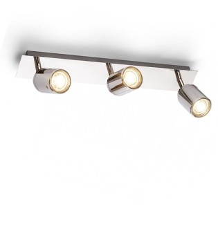 Regleta 3 focos cromo DUBLIN III GU10 IP44 2