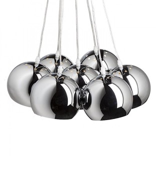 Lámpara de techo 7 luces E27 cromo ASTROMET