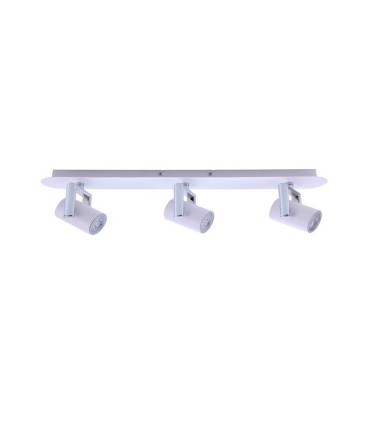 Regleta de 3 focos dirigibles Oroel blanco