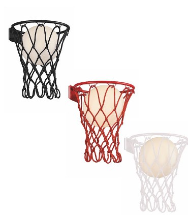 Aplique BASKETBALL Mantra Blanco, Negro, Rojo