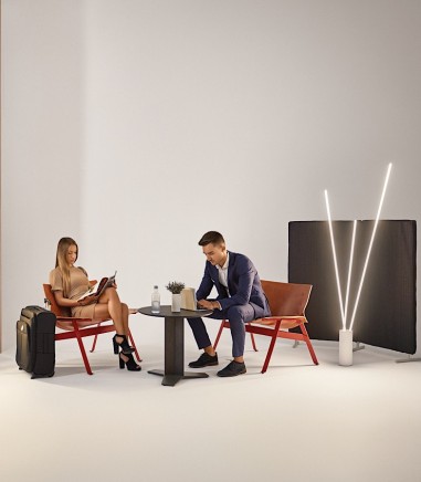 Lámpara pie Vertical led 60W blanco 7347 Mantra