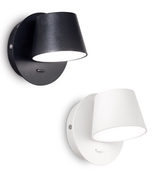 Aplique led Orientable GIM 6W Negro o blanco IDEAL LUX