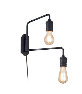 Aplique articulado TRIUMPH 2L E27 Negro o Latón IDEAL LUX 2