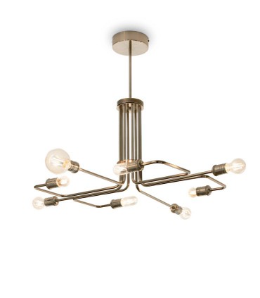 Lámpara TRIUMPH SP8 E27 Latón 160269 IDEAL LUX