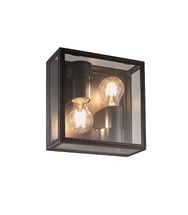 Aplique VERBIER Gris Oscuro 2LxE27 IP65 7065 Mantra