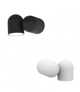 Foco superficie - Aplique Orientable IOS GU10 Blanco o Negro Mantra