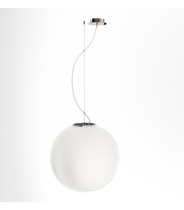 Lámpara Globo LUNEA 40 de vidrio opal triplex grande Ø40cm