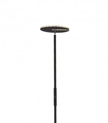Lámpara de pie Led 20W Negro Regulable con mando a distancia