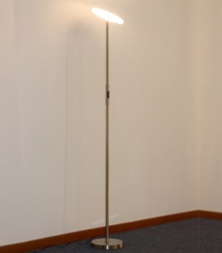 Lámpara de pie Led 30W Níquel Regulable con mando a distancia 2