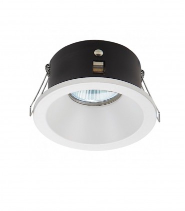 Foco empotrable GU10 Alhambra redondo fijo IP65 85mm Blanco