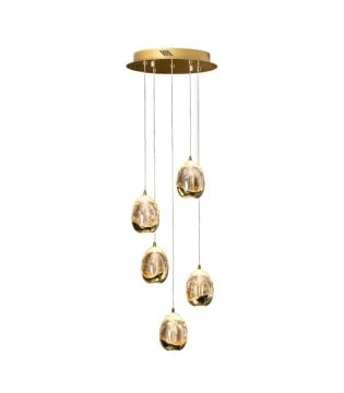 Lámpara 30cm ROCIO 5 led oro - Schuller 783529 2