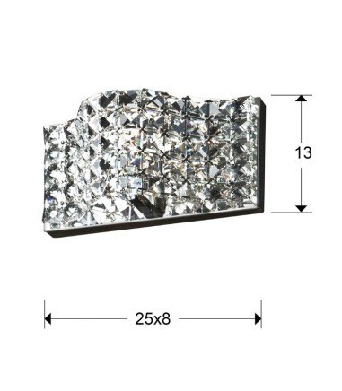 Aplique 1 luz ONDA - Schuller  160320