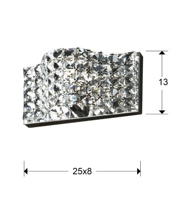 Aplique 1 luz ONDA - Schuller  160320