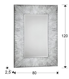 Espejo AURORA plata - Schuller 569120