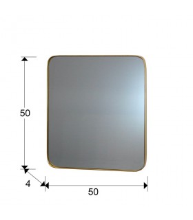 Espejo ORIO cuadrado 51x51 oro - Schuller 127011