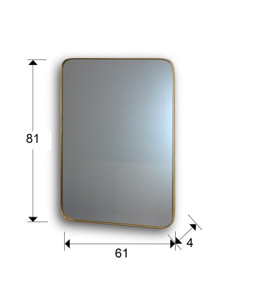 Espejo ORIO rectangular 61x81 cm oro - Schuller  127127