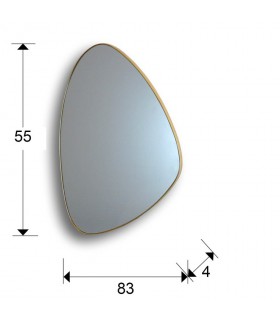 Espejo ORIO triangular oro 84x55 - Schuller 127387