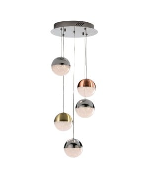 Lámpara 5 luces LED SPHERE color - Schuller 793534