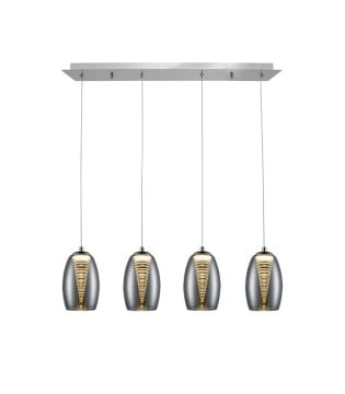 Lámpara lineal LED NEBULA 4L cromo - Schuller 584214