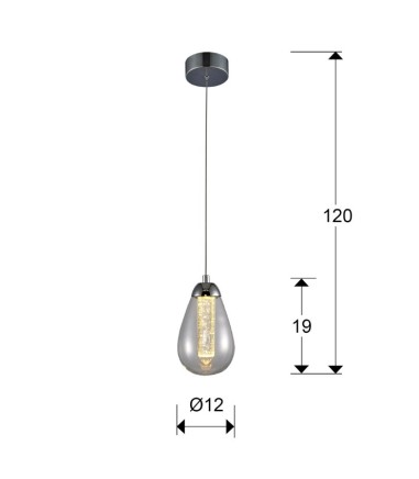 Lampara TACCIA 1L led 12cm - Schuller 394318