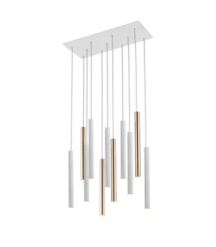 Lampara VARAS oro blanco 11 luces - Schuller 373342
