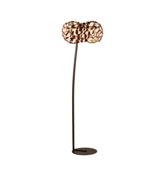 Pie salón 5 luces NARISA oro rosa - Schuller 266616N