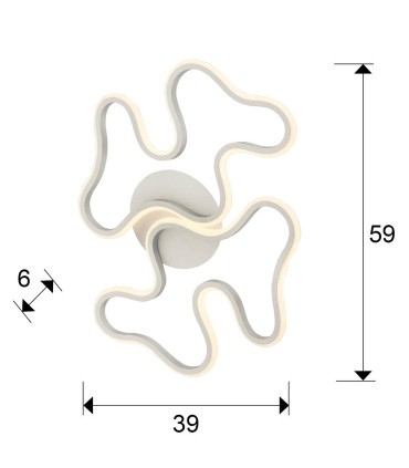 Plafón MAREA blanco - Schuller 723714